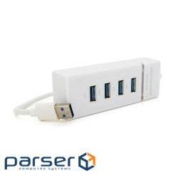 Хаб USB 3.0 UH-303, 4 порти, підтримка до 1TB, White, Blister (NX-UH-303W) 1TB, White, Blister (NX-UH-303W)