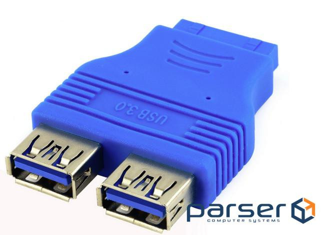 Перехідник VOLTRONIC USB 3.0 для материнської плати , 20pin to 2 port USB 3.0 (YT-A-USB3.0=>2*20pin)