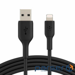 Дата кабель USB 2.0 AM to Lightning 1.0m PVC black Belkin (CAA001BT1MBK)