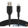 Дата кабель USB 2.0 AM to Lightning 1.0m PVC black Belkin (CAA001BT1MBK)