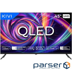 Телевізор 43", QLED, UHD, ATV KIVI 43U7000MB