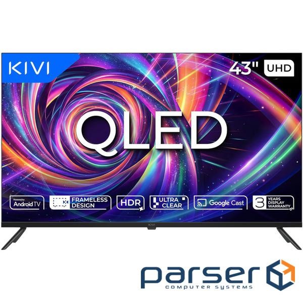 Телевізор 43", QLED, UHD, ATV KIVI 43U7000MB