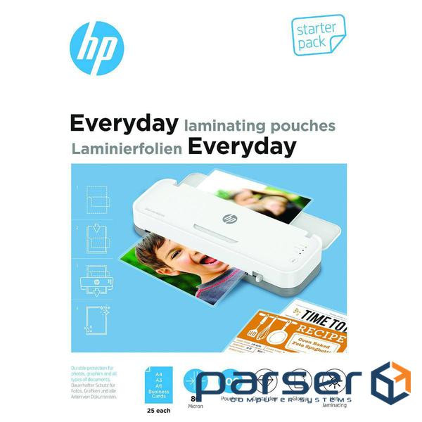 Плівка для ламінування HP Everyday Laminating Pouches, Starter Set, 80 Mic, 60 x 95, 100 pcs (9158) HP Everyday Laminating Pouches, Starter Set, 80 Mic, 60 x 95, 100 pcs (9158)