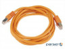 Патч корд PP22-0.5M / O, FTP, литий, 50u "штекер із засувкою, 0,5 м, помаранчевий