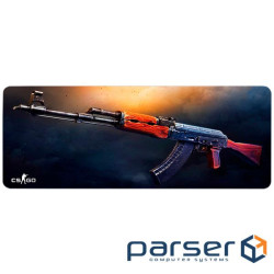 Коврик 300*700 тканинний CS 24 з боковою прошивкою, толщина 2 мм, Пакет (CSGO24)