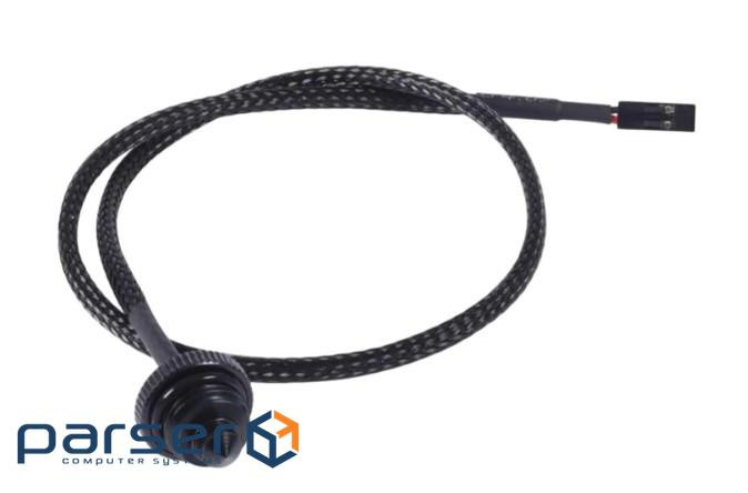 Фітінг - датчик температуриф Alphacool Eiszapfen temperature sensor flat G1/4 - Black (10222 (17596)