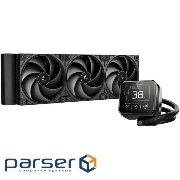 Система водяного охлаждения DeepCool Spartacus 360 Black (R-SPT360-BKDSMP-G-1), Intel: 1851/1700, AM