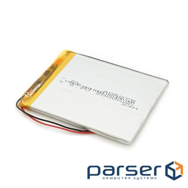 Літій-полімерний акумулятор 4*60*75mm (Li-ion 3.7В 2000мА&middot,год) (406075) ) (406075)