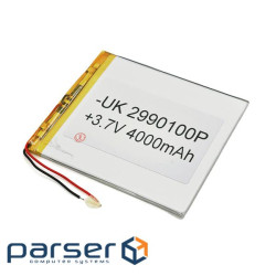 Літій-полімерний акумулятор 3.6*90*100mm (Li-ion 3.7В 4000мА&middot,год) (3690100) ) (3690100)