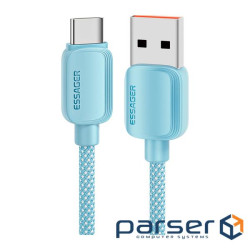 Дата кабель USB 2.0 AM to USB-C 2.0m 100W blue Essager (EXC7A-WLA03-P)