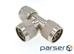 Спліттер N Тype Male 3Х (тато, штекер), трійник розгалужувач, ціна за 1 шт (YT42311)