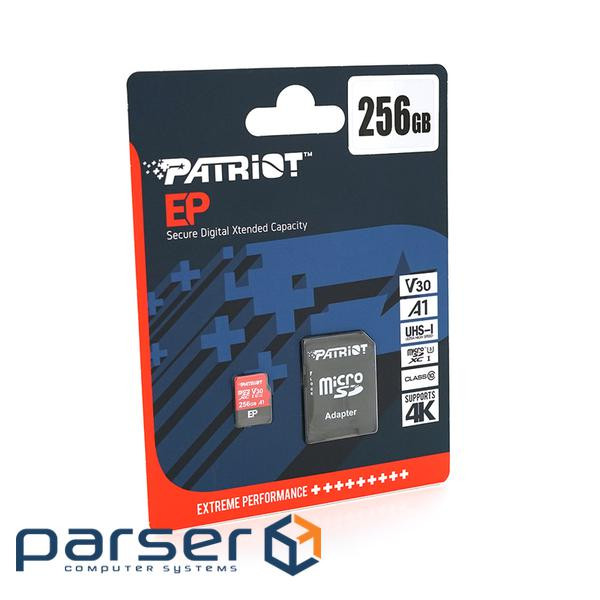Карта пам&apos,яті Patriot LX microSDHC Class 10 UHS-I, 256GB (Patriot LX / M256)