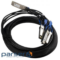 Відвідний кабель QSFP28 4x SFP28Дозволяє підключати кілька 25G пристроїв до CCR221 (XQ+BC0003-XS+)