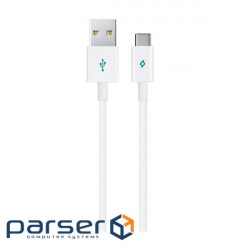 Cable Ttec (2DK12B) USB - Type-C 1.2m , White