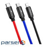 Кабель BASEUS Three Primary Colors 3-in-1 Cable 1.2м Black (CAMLT-BSY01)