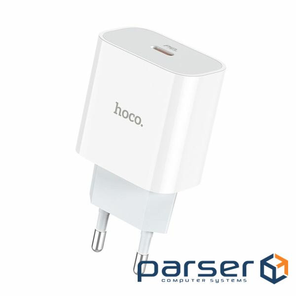 Зарядний пристрій HOCO C76A Plus Speed Source USB-C PD20W White (6931474746917)