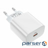 Зарядний пристрій HOCO C76A Plus Speed Source USB-C PD20W White (6931474746917)