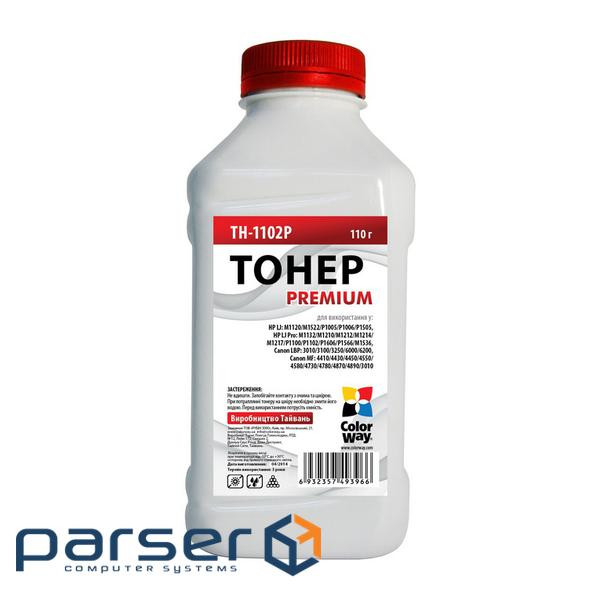 Тонер HP LJ P1102/P1606/1505, Canon 725/728 (110 г ) Premium ColorWay (TH-1102P)