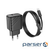 Зарядний пристрій HOCO CS22A Value USB-C PD30W + cable USB-C to Lightning Black (6942007609920)