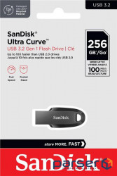 Nakopichuvach SanDisk 256GB USB 3.2 Type-A Ultra Curve Black (SDCZ550-256G-G46)