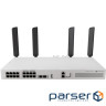 Коммутатор MikroTik CRS418-8P-8G-2S+5axQ2axQ-RM (WiFi6, AX3600, 8xGE POE, 8xGE LAN, 2xSFP+, 2xPSU AC