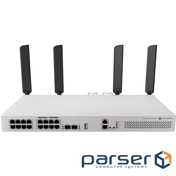 Коммутатор MikroTik CRS418-8P-8G-2S+5axQ2axQ-RM (WiFi6, AX3600, 8xGE POE, 8xGE LAN, 2xSFP+, 2xPSU AC