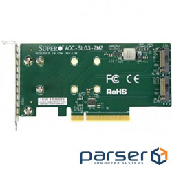 Adapter Board SSD Supermicro AOC-SLG3-2M2-O