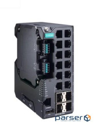 Керований комутатор Full Gigabit Ethernet, 8 портів 10/100/1000BaseT(X), 4 пор (EDS-G4012-4GC-HV)
