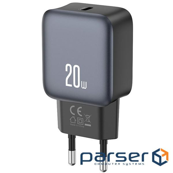 Зарядний пристрій XO USB-C PD20W Black (L153.black)