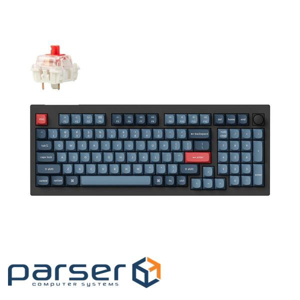 Клавіатура механічна Keychron V5 Max 100Key, Gateron Jupiter Banana, Knob, WL/BT/USB-A, (V5M-D4-UA)