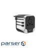 Фільтр HOCO AC5 на 1 розетку + 2 USB, 220В, кабель 1,5м, Black / Gray, Box (AC5ABG) , Black / Gray, Box (AC5ABG)