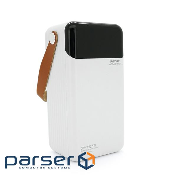 Power Bank Remax RPP-565 60000mAh, 2USB+Type-C+Lightning, QC / PD, 22.5W, Black / White, 1.34kg