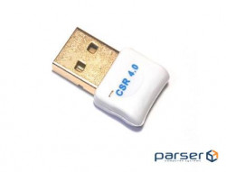 Bluetooth v4.0 USB, CSR8510 білий RTL (B00261)