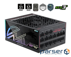 Блок живлення MSI 1600W (MPG AI1600TS PCIE5)