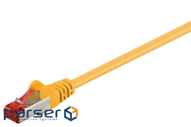 Патч-корд екранований RJ45 SFTP6 1.0m, patch AWG27 D = 6.0mm Gold Protect, жовтий (75.09.5473-10)