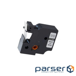 Стрічка для принтера етикеток UKRMARK RL-D-45803P-BK/WT, аналог DYMO S0720830, 19мм х 7м . (CD45803P)