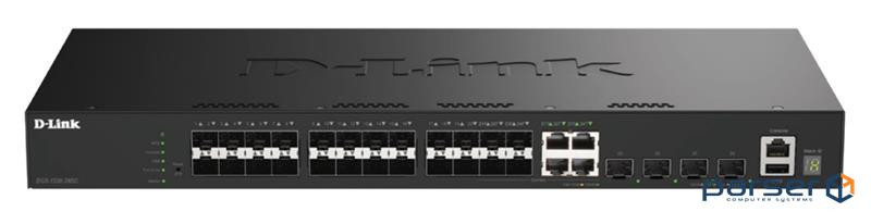 Комутатор D-Link DGS-1530-28SC 20xSFP, 4xSFP+/10GE, Керований, L3