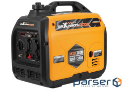 Генератор інверторний БЕНЗИНОВИЙ MXR3800 (3,2 kW), однофазний, 220V, 50Hz, об&apos,єм бака 4л, ручни