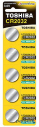 Батарейка TOSHIBA CR2032 BP 1X5 (00152703)