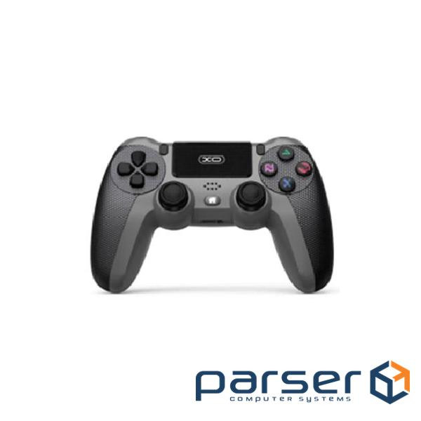 Геймпад бездротової XO GP6 A для PS4 Bluetooth / Wired, 17 кнопок, (Grey / Green), 3.7V, 600mAh, 200