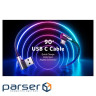 Дата кабель USB 2.0 AM to USB-C 3.0m 3A 90 corner US176 black Ugreen (70875)