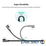 Дата кабель USB 2.0 AM to USB-C 3.0m 3A 90 corner US176 black Ugreen (70875)