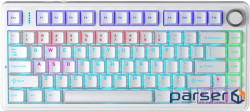 Клавіатура дротова AULA F75 White keycap KRGD blue EN/UA (6948391202839) AULA F75 White keycap KRGD blue EN/UA (6948391202839)