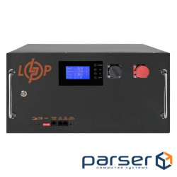 Аккумулятор LP LiFePO4 51,2V-150 Ah (7680 Wh) (BMS SP 150A/100 А) RM RS485/CAN LCD BL (41763)