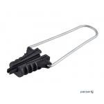 Натяжний затискач. Максимальний проліт 40-50м, Діаметр кабелю 3-6 мм. Статичне навантаження (Зуб -14)