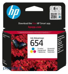 Картридж із друкуючою головкою струменевий HP No.654 DJ IA 2976/4376/6575 Tri-color (7FP38UE)
