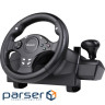 Ігрове кермо з двома педалями Defender Rager PC/PS/Xbox/Switch, чорне (64067)