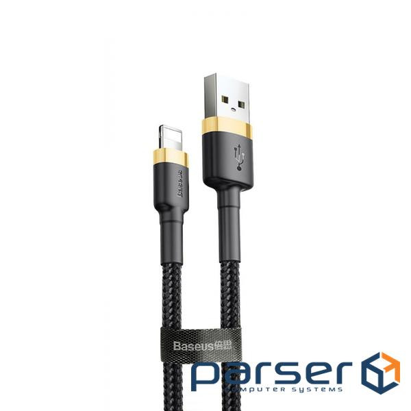 Дата кабель USB 2.0 AM to Lightning 2.0m 1.5A gold-black Baseus (CALKLF-CV1)