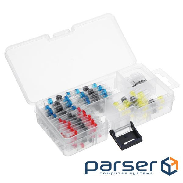 Набор термоусадочних гільз з припоєм Q100 Red 0.5-1.50mm&sup2, (35) Blue 1.50-2.50mm&amp (FY030) Q100 Red 0.5-1.50mm&sup