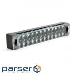 Terminal block 12-digit TB-1512 15A / 600V, wire cross-section 0.5-1.5mm2, 50 pcs in a package, price per unit 